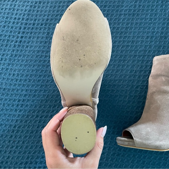 Jeffrey Campbell Suede Open Toe Booties - Picture 3 of 9